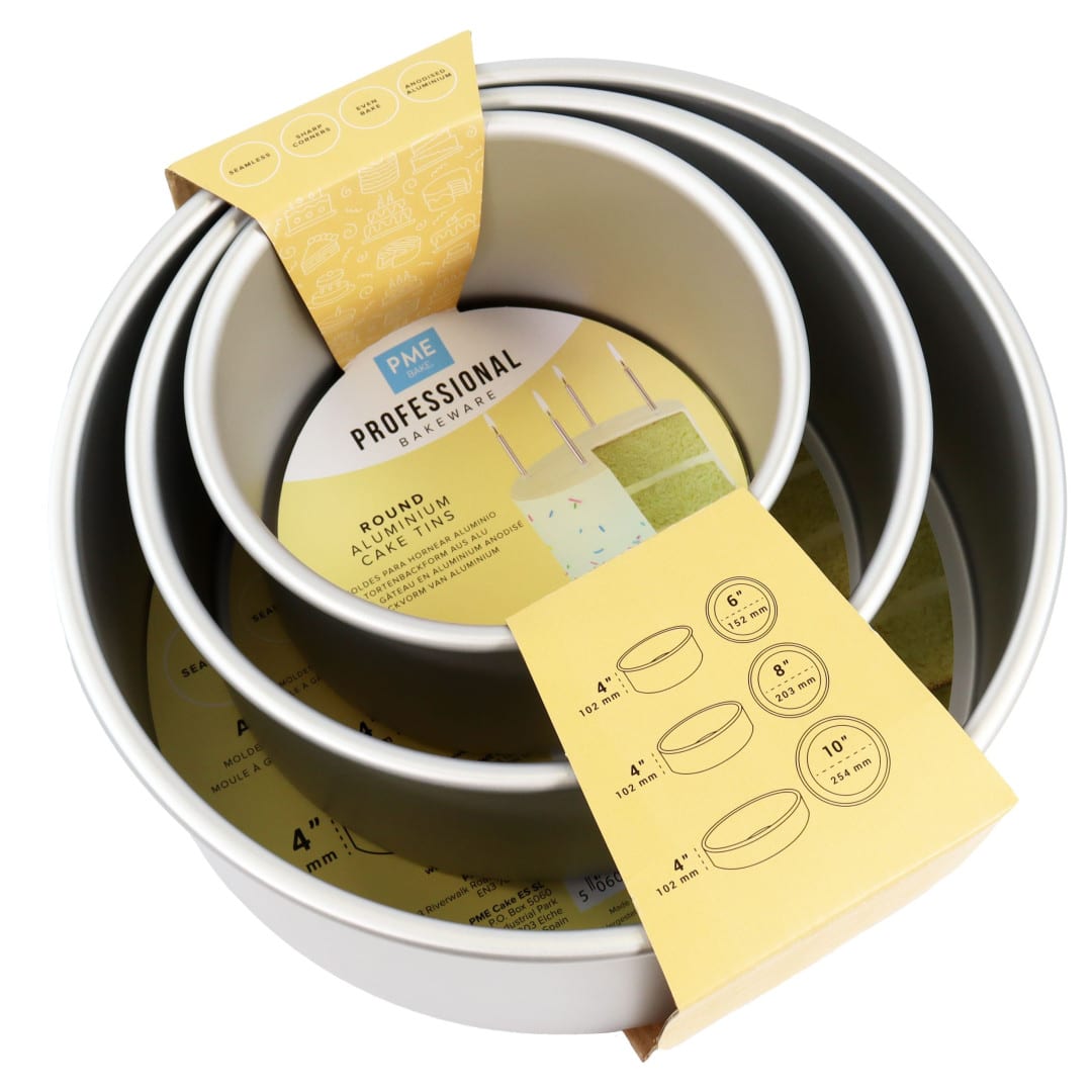 Kit de 3 moldes redondos para Cake Design