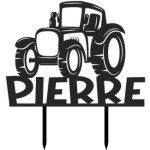 tractor-adorno de torta