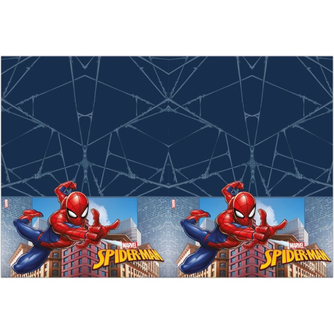 Mantel rectangular de plástico de Spiderman, el luchador contra el crimen, para cumpleaños, 120 x 180 cm.