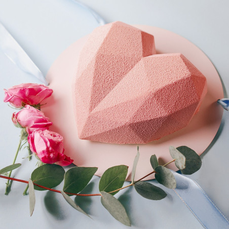 molde origami corazón silikomart