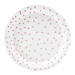 6-platos-blancos-con-lunares-oro rosa-18-cm