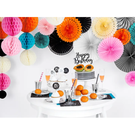 decoración de mesa plateada