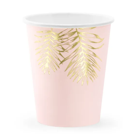 copas rosas con follaje dorado