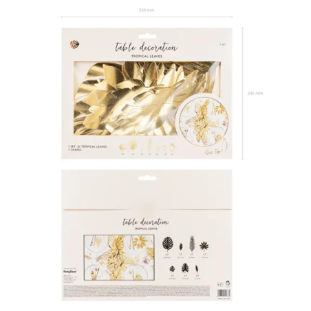 decoración-de-mesa-oro-aloha
