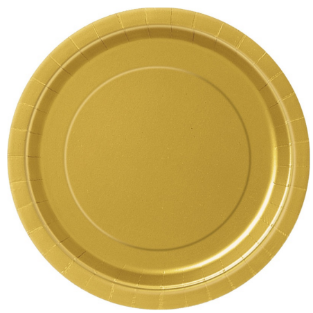 8-platos-de-postre-dorados-de-carton