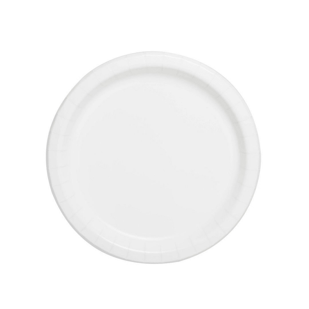 20 platos de postre blancos de 17 cm