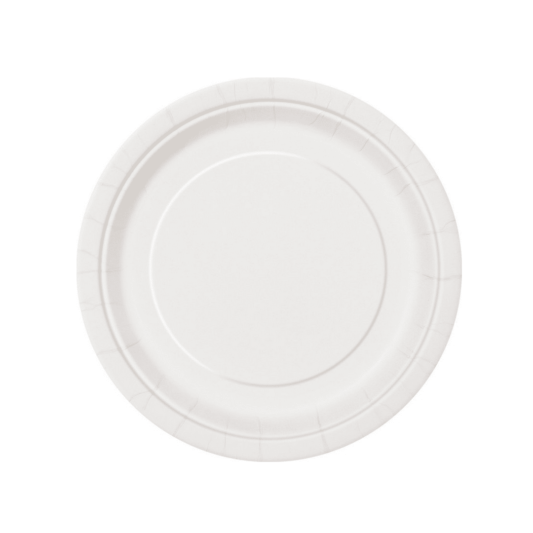 8 platos blancos 22 cm
