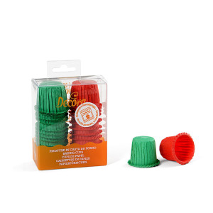 Cajas de 35 mini muffins navideños