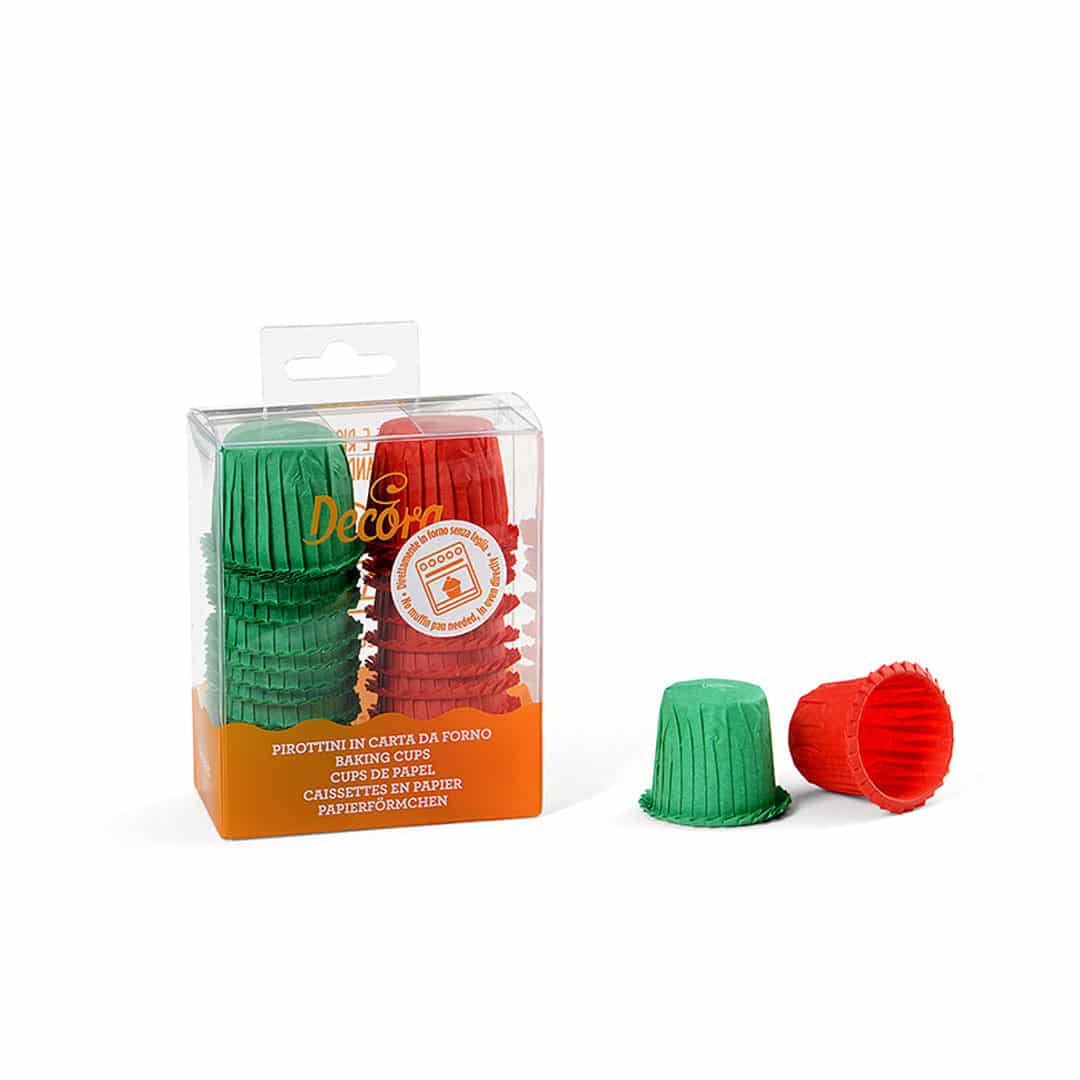 Cajas de 35 mini muffins navideños