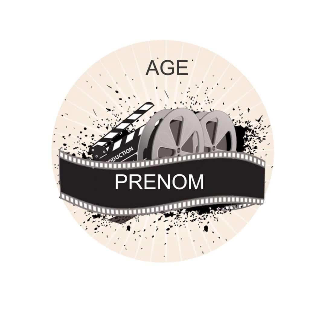 disco-de-azúcar-de-cine-personalizable