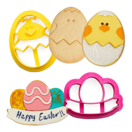 Galleta de Pascua y cortador de galletas