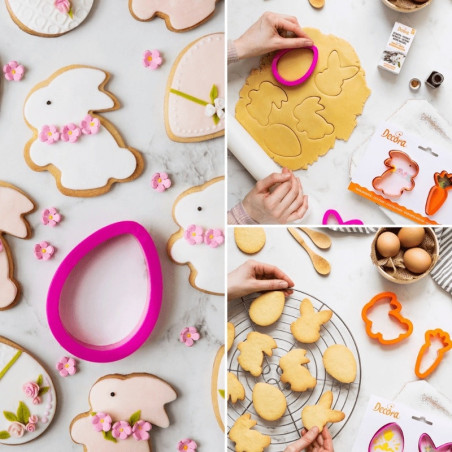 usar cortador de galletas de Pascua