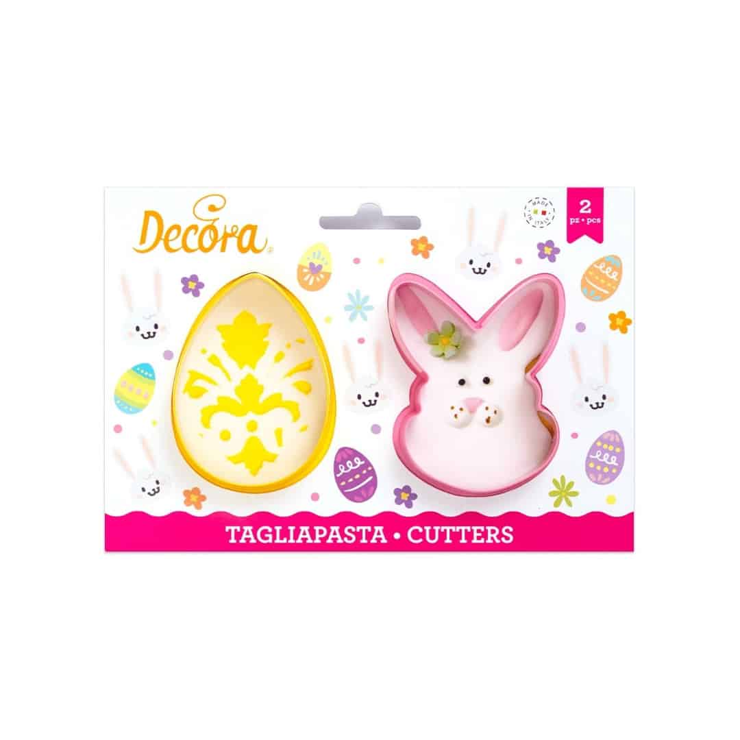 2 cortadores de galletas de Pascua