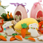 galletas de pascua de conejo y zanahoria