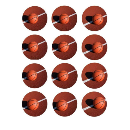 12-Mini-discos-de-baloncesto-de-azúcar