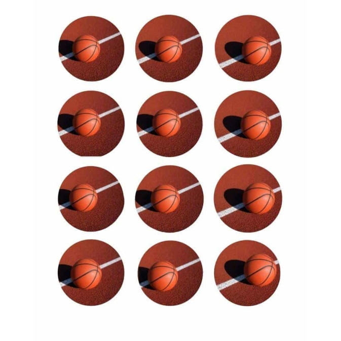 12-Mini-discos-de-baloncesto-de-azúcar