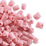 chispas de chocolate rosa