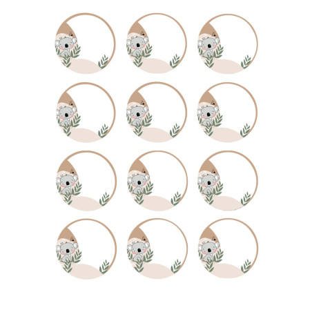 minidiscos-comestibles-de-koala-personalizables