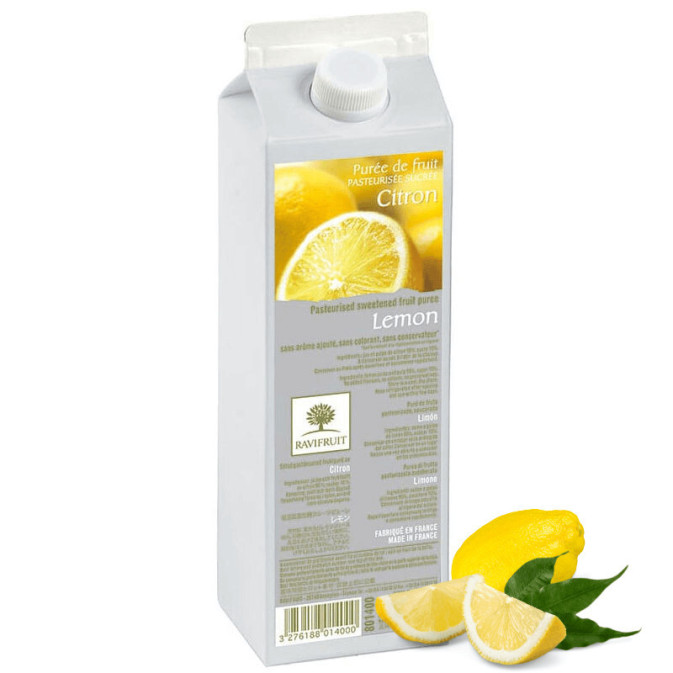 puré de fruta-limón
