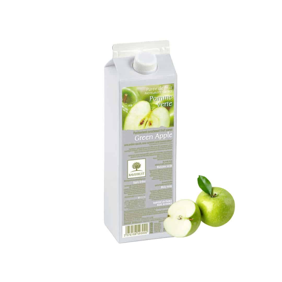 puré-de-fruta-manzana-verde