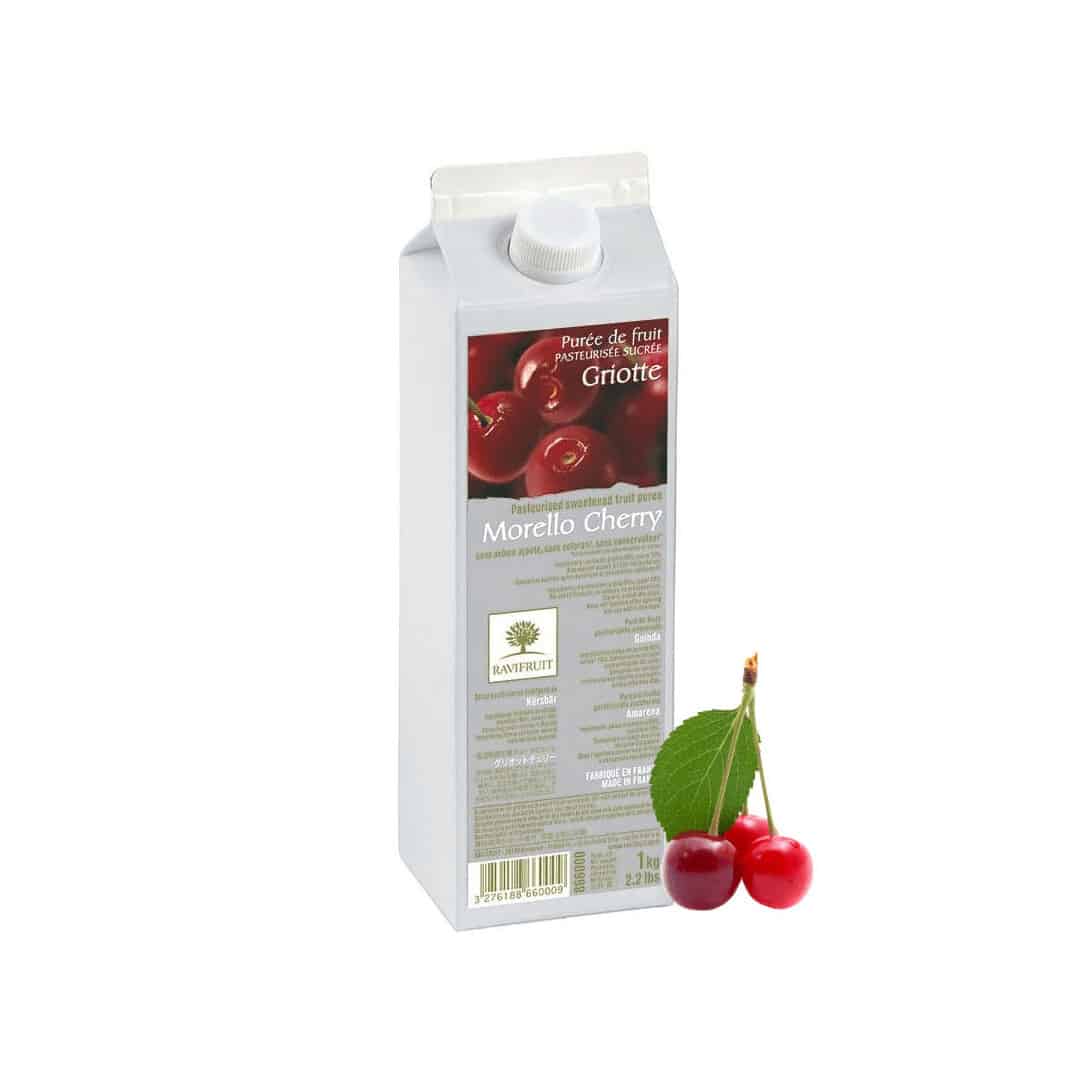 puré de cerezas