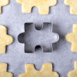 pieza del rompecabezas del cortador de galletas