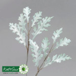 follaje blanco en pasta de azúcar