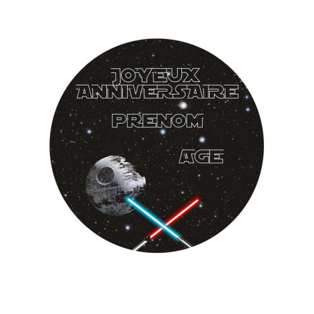 disco-de-azúcar-de-star-wars