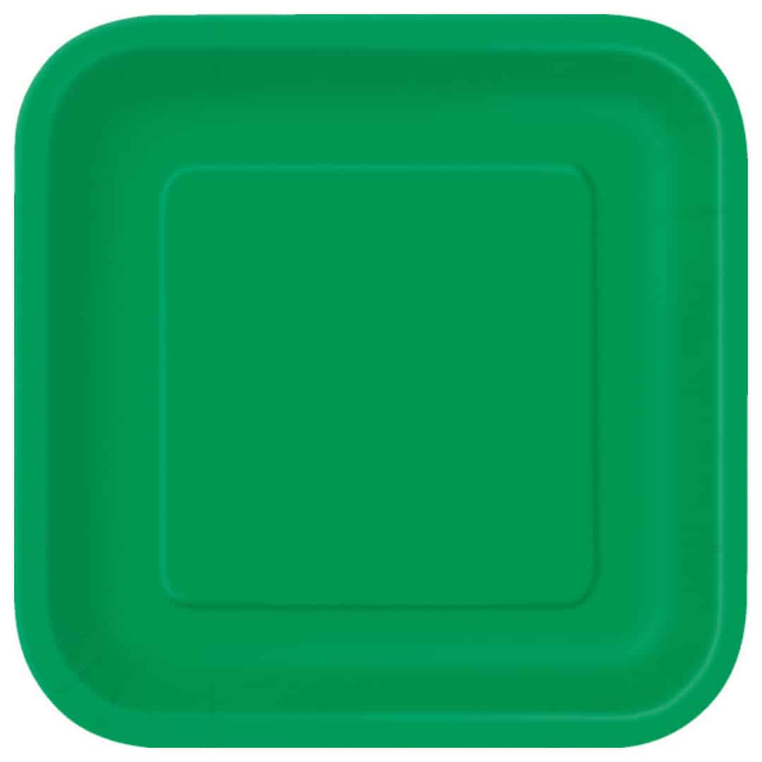 platos-cuadrados-verde-esmeralda