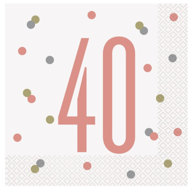 16-servilletas-40-años-rosa