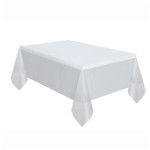 mantel transparente en la mesa