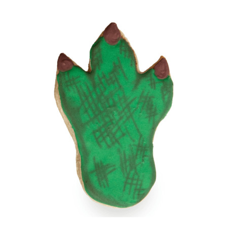 galleta de mantequilla con estampado de dinosaurio