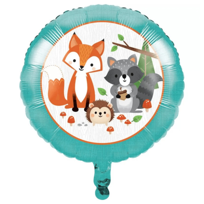 globos de papel de animales del bosque