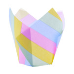 caja de cupcakes multicolor