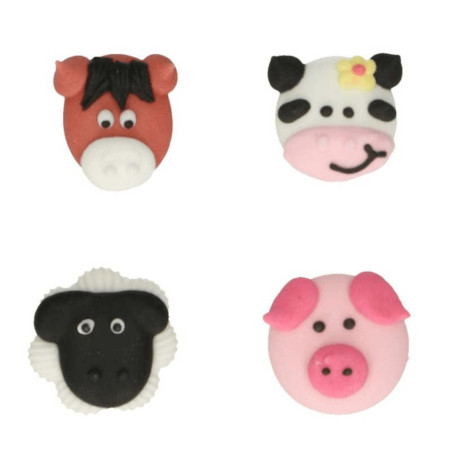 sujetos de azúcar animales de granja