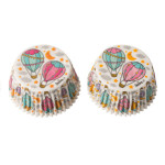 cajas de cupcakes con globos aerostáticos