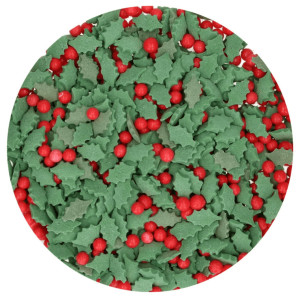 chispas de acebo navideño
