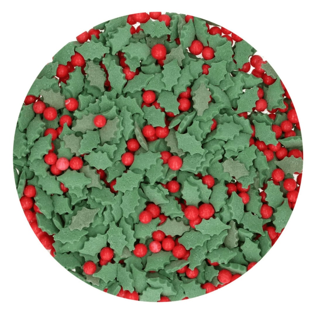 chispas de acebo navideño