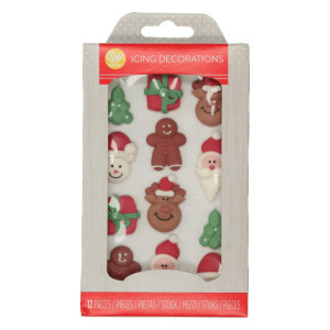 temas navideños de azúcar wilton