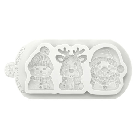 molde 3 personajes navideños