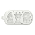molde 3 personajes navideños