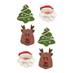 6 temas navideños de azúcar | tronco de navidad