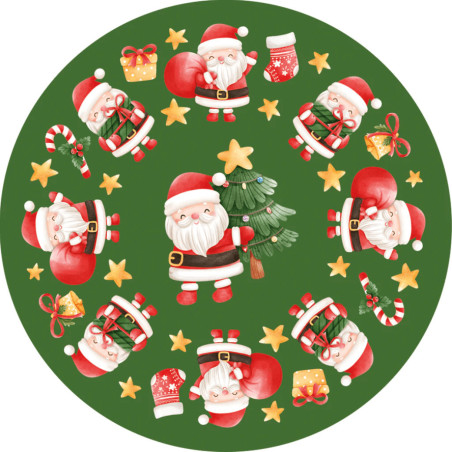 cajas-de-cupcakes-verdes-santa-navidad