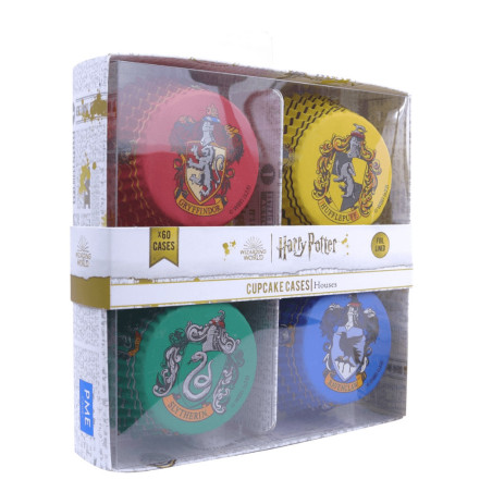 Pack de cajas de cupcakes de las casas de Harry Potter.