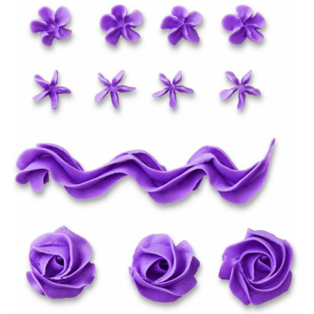 decoración hecha con una boquilla de flores