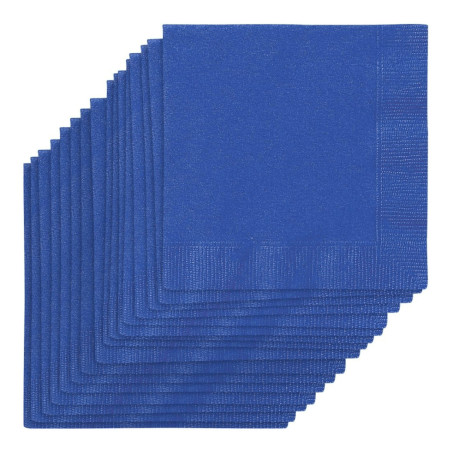 paquete de servilletas azul real