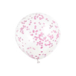 globos de confeti rosa