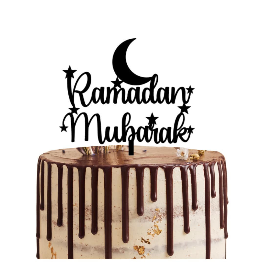 Adorno para tarta de Ramadán Mubarak
