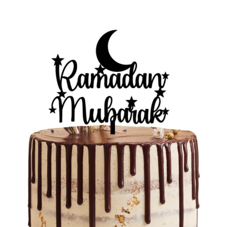 Adorno para tarta de Ramadán Mubarak
