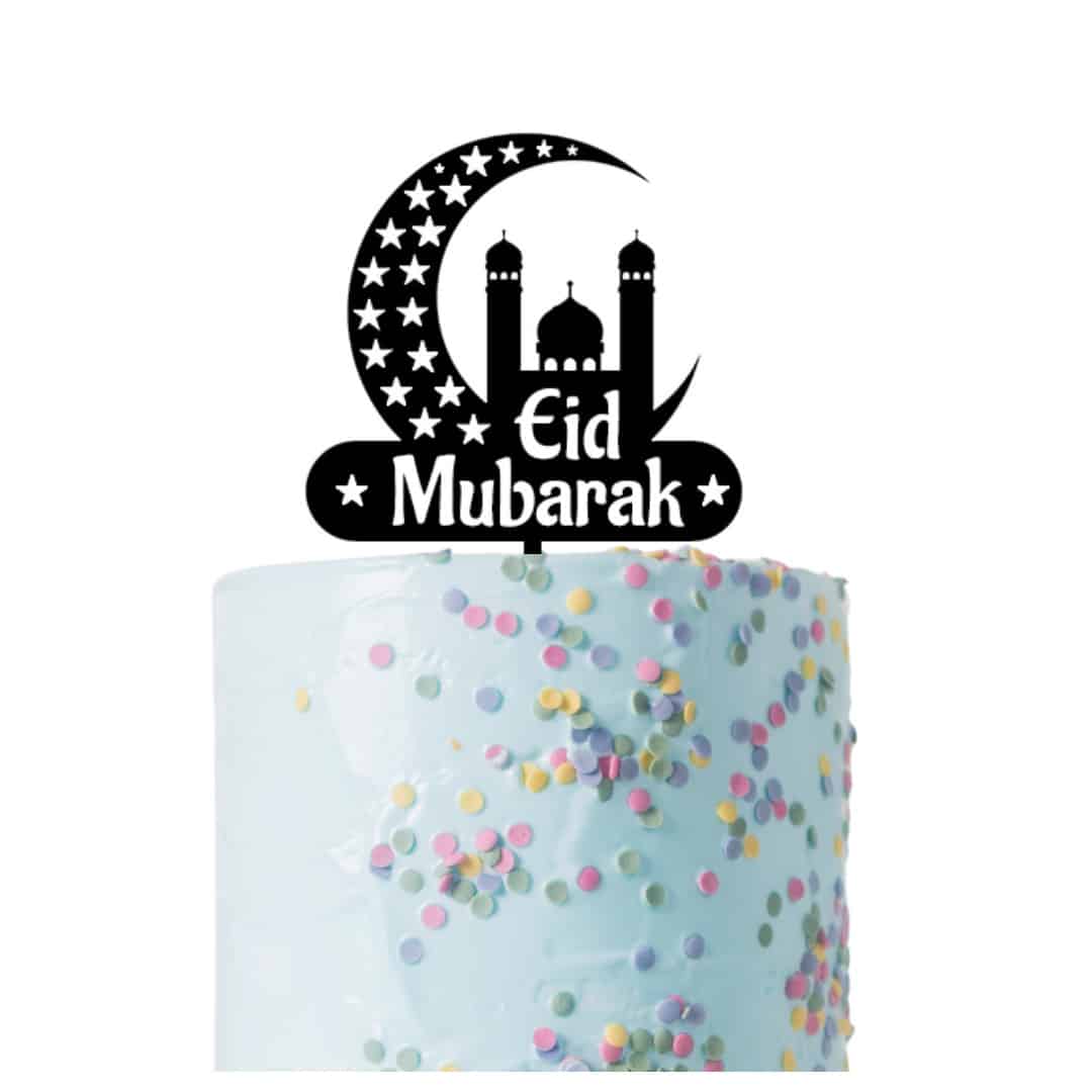 Adorno para tarta de Eid Mubarak